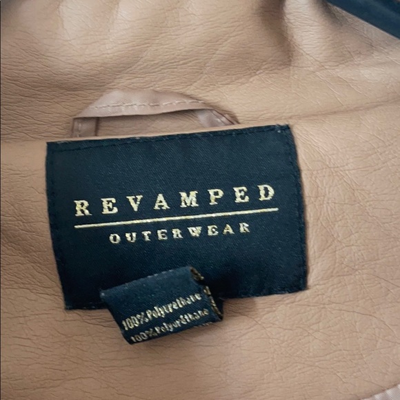 Beige leather jacket - Picture 3 of 3